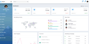 bootstrap蓝色响应式后台